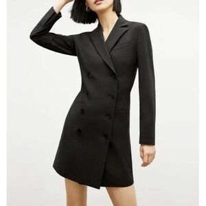 M.M. LaFleur Gwynne Double Breasted Blazer Dress Black Size 4 GWY1BLK